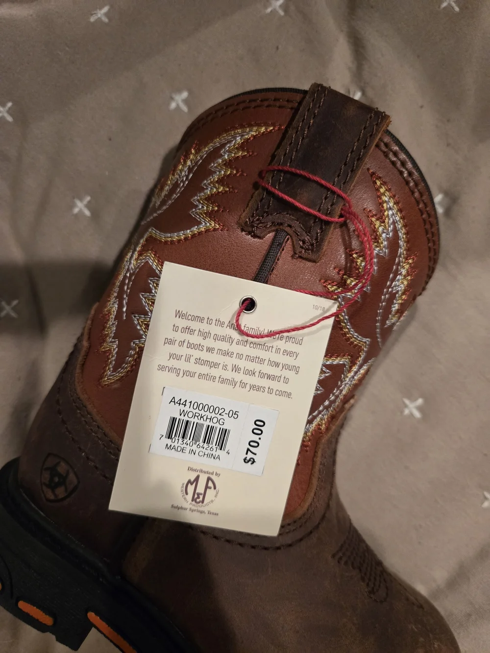 Ariat Lil' Stompers Toddler Western Boots, Workhog